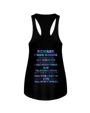 Beware I ride horse Ladies Flowy Tank tile
