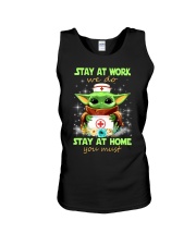Stay at work we do stay at home you must Unisex Tank tile