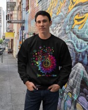 You are my sunshine Tie dye Crewneck Sweatshirt lifestyle-unisex-sweatshirt-front-2