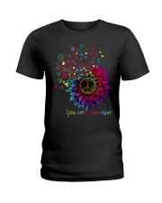 You are my sunshine Tie dye Ladies T-Shirt tile