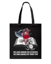 We lose ourselves in books Tote Bag tile