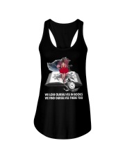 We lose ourselves in books Ladies Flowy Tank tile