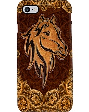 Love Horses Leather Pattern Print Phone Case i-phone-8-case