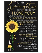 To my daughter 11x17 Poster front