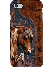 Love Horses Leather Pattern Print Phone Case i-phone-8-case