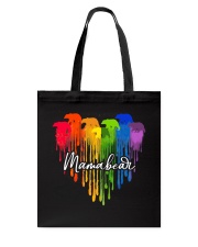 Dripping mamabear heart Tote Bag tile
