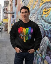 Dripping mamabear heart Crewneck Sweatshirt lifestyle-unisex-sweatshirt-front-2