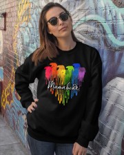 Dripping mamabear heart Crewneck Sweatshirt lifestyle-unisex-sweatshirt-front-3