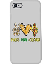 Peace love Cactus Sunflower Serape Phone Case tile