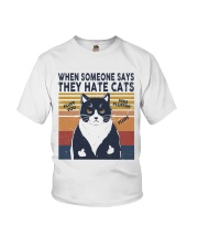 When someone says they hate cats Youth T-Shirt tile