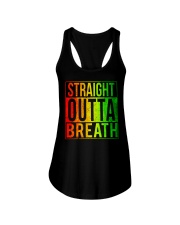 Straight outta breath Ladies Flowy Tank tile
