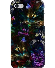 Cat neon Phone Case i-phone-8-case