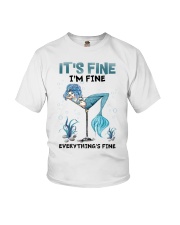 It's fine I'm fine Everything's fine Youth T-Shirt tile