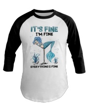 It's fine I'm fine Everything's fine Baseball Tee tile