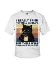 I really tried to well behave Youth T-Shirt tile