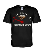 I need more books V-Neck T-Shirt tile