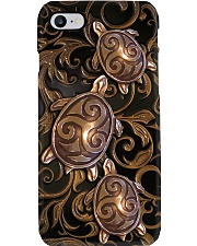 Turtle Lovers Metal Pattern Print Phone Case i-phone-8-case