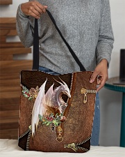 Dragon Leather Pattern Print All-over Tote aos-all-over-tote-lifestyle-front-10