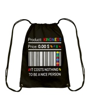 It costs nothing to be a nice person Drawstring Bag tile