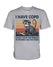I have COPD V-Neck T-Shirt tile