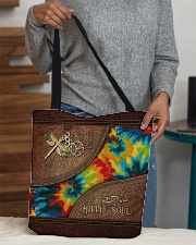Hippie Soul Leather Pattern Print All-over Tote aos-all-over-tote-lifestyle-front-10