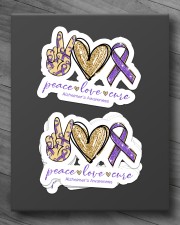 Peace Love Cure Sticker - 4 pack (Horizontal) aos-sticker-4-pack-horizontal-lifestyle-front-10