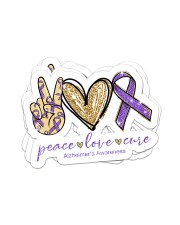 Peace Love Cure Sticker - 4 pack (Horizontal) front