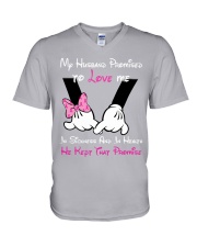My Husband Promise V-Neck T-Shirt tile