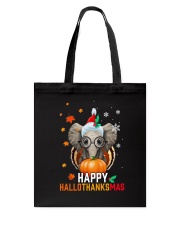 Happy Hallothanksmas Tote Bag tile