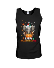 Happy Hallothanksmas Unisex Tank tile