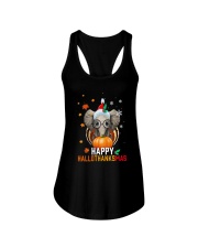 Happy Hallothanksmas Ladies Flowy Tank tile