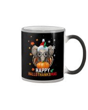 Happy Hallothanksmas Color Changing Mug tile