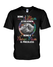 Being a mom is an honor V-Neck T-Shirt tile