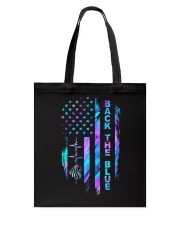 Back the blue Tote Bag tile