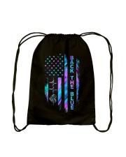 Back the blue Drawstring Bag tile