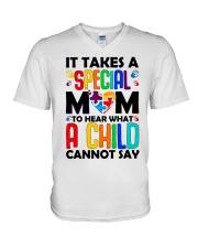 AUTISM AWARENESS V-Neck T-Shirt tile