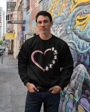 Unicorn heart Crewneck Sweatshirt lifestyle-unisex-sweatshirt-front-2