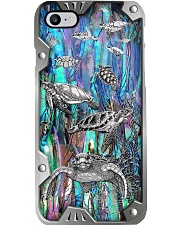 Turtle Lover Metal Pattern Print Phone Case i-phone-8-case