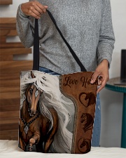 Love Horse Leather Pattern Print All-over Tote aos-all-over-tote-lifestyle-front-10