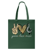 Peace Love Music Tote Bag tile