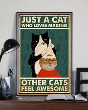 Just a cat who loves making other cats feel 11x17 Poster lifestyle-poster-2