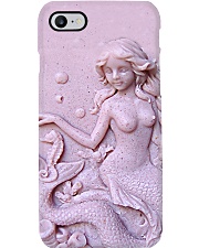 Pink Mermaid Silicone Mold Pattern Print Phone Case i-phone-8-case