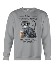 I hate morning people Crewneck Sweatshirt tile