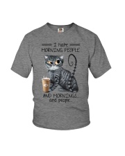 I hate morning people Youth T-Shirt tile