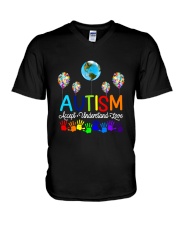 AUTISM AWARENESS V-Neck T-Shirt tile