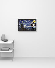 Corgi Dog Starry Night Dog lovers 17x11 Poster poster-landscape-17x11-lifestyle-04