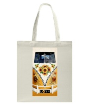 Sunflower car Tote Bag tile