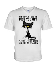 Please let me know V-Neck T-Shirt tile