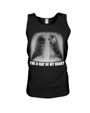 The X-ray of my heart Unisex Tank tile