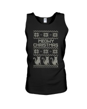 Meowy Christmas Unisex Tank tile
